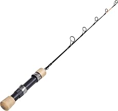Ice Fishing Rod Pole, 21 Inches, Ultra-Light, Medium, Medium Light, Walleye, Perch, Panfish, Trout Fishing