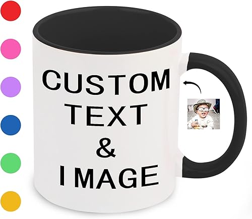 Vista 22 de Taza de café con foto personalizada, taza personalizada con imagen, texto, nombre, regalos personalizados para novio, novia, mejor amigo, regalos