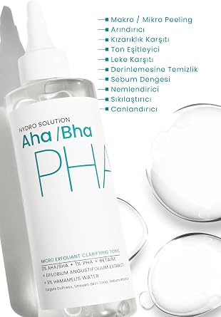 PROCSIN HYDRO SOLUTION AHA/BHA and PHA Micro Peeling Cleansing Skin Tone Synchronizer Tonic 200 Ml