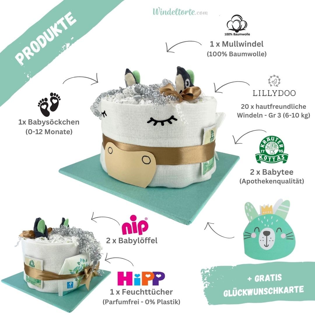 Pferd [Reitsportfreunde & Hobby] für Jungen und Mädchen - Reitsport Freunde - Geschenk Baby - Windelgeschenk - Babyparty - Pullerparty - Jetzt Torte kaufen…