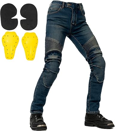 YXYECEIPENO Pantaloni Moto Imbottiti in Peluche Pantaloni da Viaggio  Avventura Imbottitura Rimovibile, Ginocchio*2, Cavallo*2 Adatto per Moto  All'aperto, Bicicletta, Jeans da Sci (S-3XL, 2 Colori) : Amazon.it: Auto e  Moto