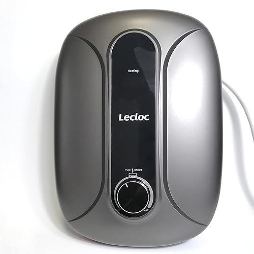 6.5kW 240V Small Point of Use Instant Hot Water Heater, Sleek Design, LED Temp. Display, Big Knob Control, 86-131℉ Thermostatic On Demand Electric Tankless Water Heater for Kitchen or Bathroom