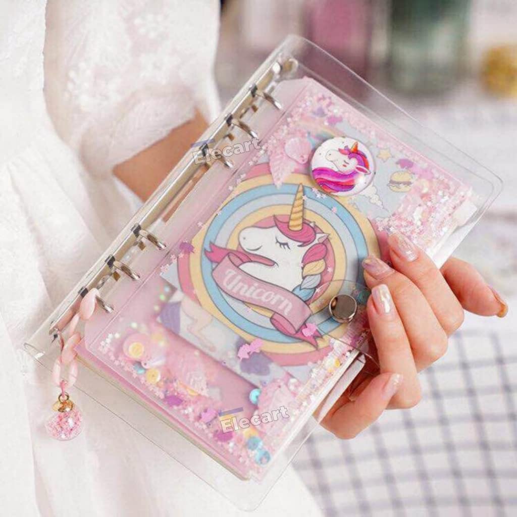 Elecart 13 In 1 Diy Unicorn Diary For Girls, Unicorn Notebook For Girls, Unicorn Pen, Unicorn Kit For Girls, Unicorn Return Gifts For Girls, Kids Diary Unicorn - Diy Diary For Kids/Girls,80 Pages-picture-10