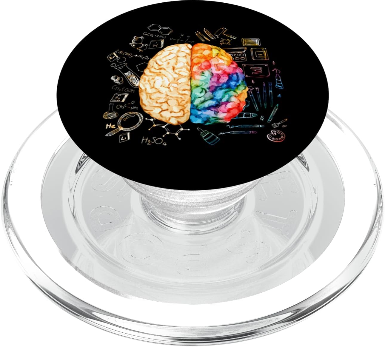 Colorful Brain - Science And Art - Neuroscience Neurologist PopSockets PopGrip for MagSafe