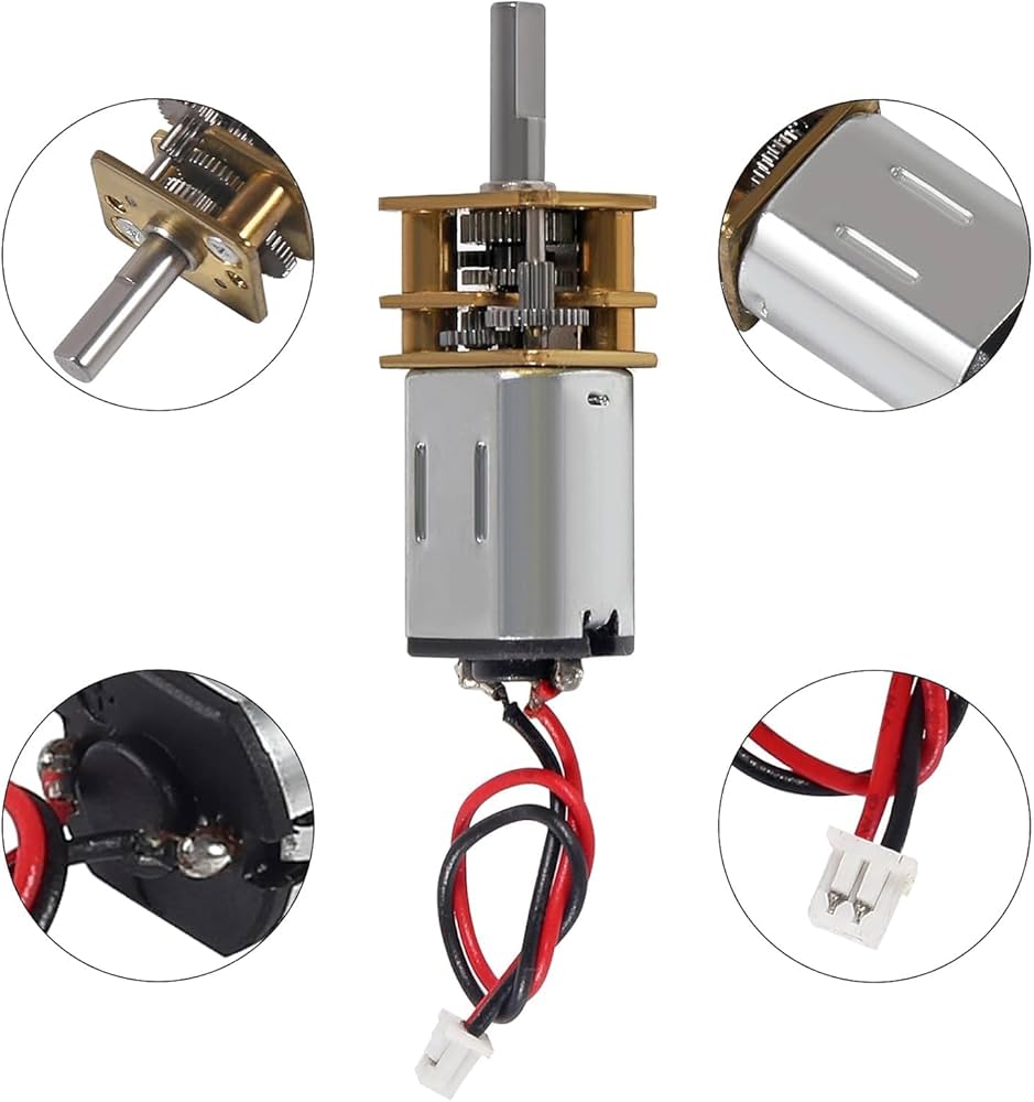 マイクロタイガーモス・モータープレーン Amazon.co.jp: 6個のマイクロ減速モーターギヤモーター低速マイクロN20