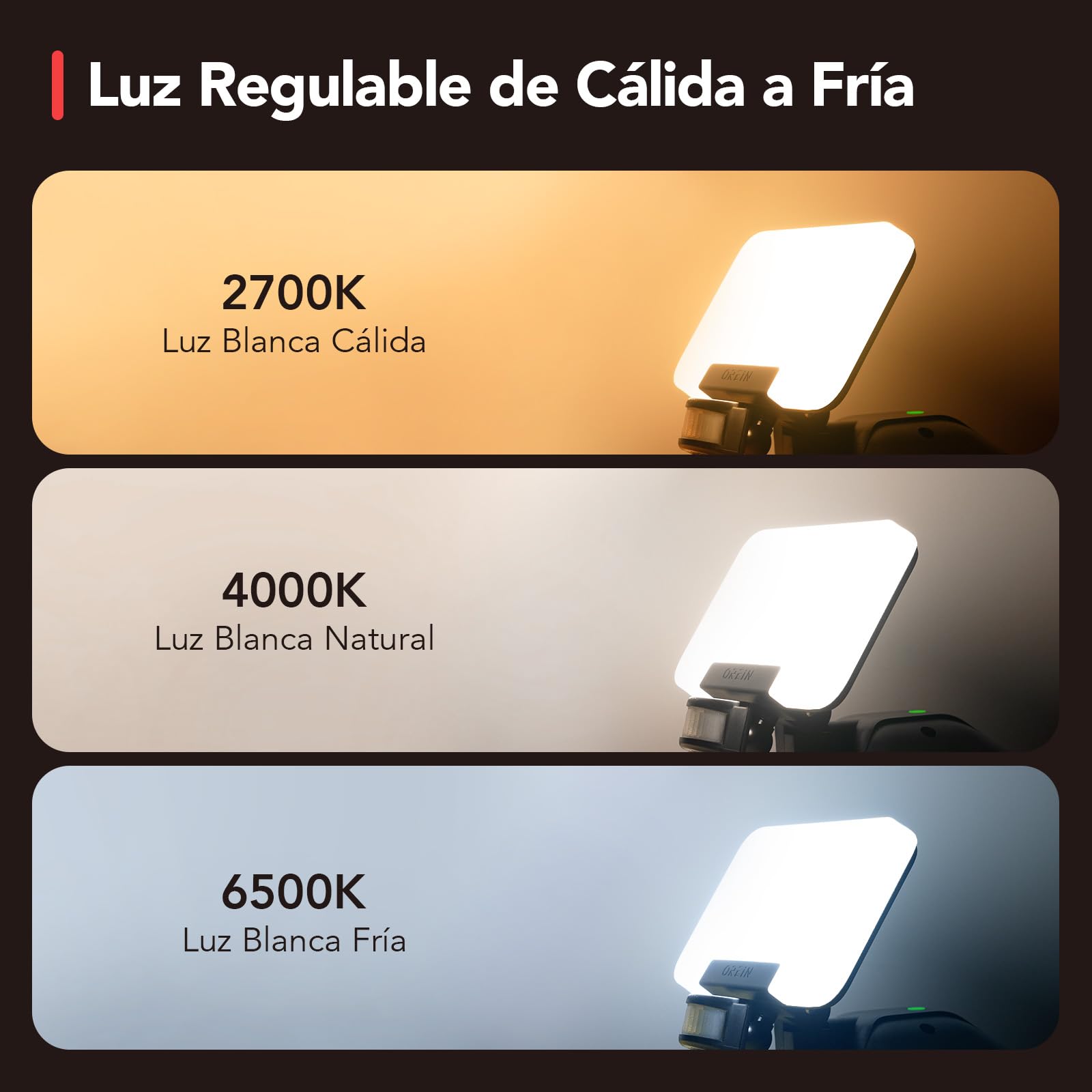 OREiN Foco LED con detector de movimiento para exteriores, 2800 lm, 2700/4000/6500 K, luz blanca cálida/neutra/fría, superbrillante, con 3 modos de iluminación, IP65, resistente al agua, 3 piezass