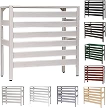 Almax KB-93W Aluminum Outdoor Unit Cover, White, Large Type, Registered Product with Utility Model Height 34.6 x Width 36.6 x Depth 15.0 inches (88 x 93 x 38 cm), Aluminum Air Conditioner Cover, Made