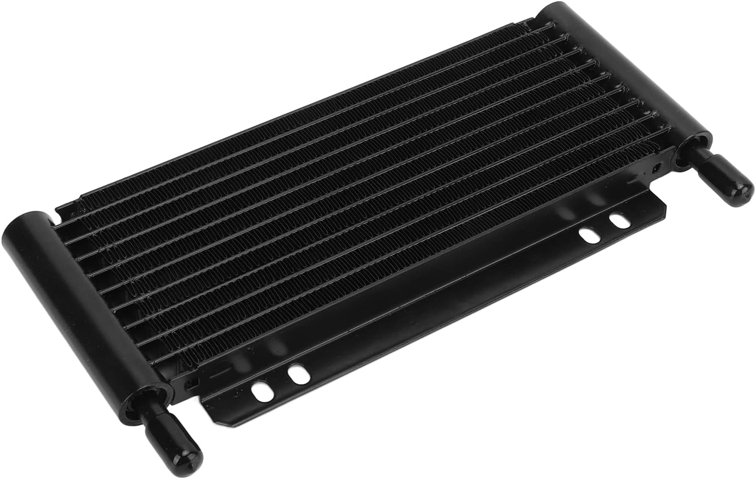 Oil Cooler, Automatic Oil Cooler Easy Installation Strong Aluminum Black Scratch Resistant