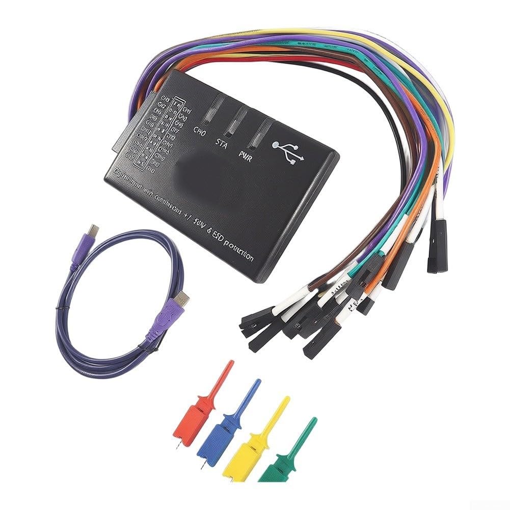 USB Logic Analyzer 16-K 100MHz Abtastrate für Multi-System-Digital-Signalüberwachung und komplexe Schaltungsdebugging Aufgaben