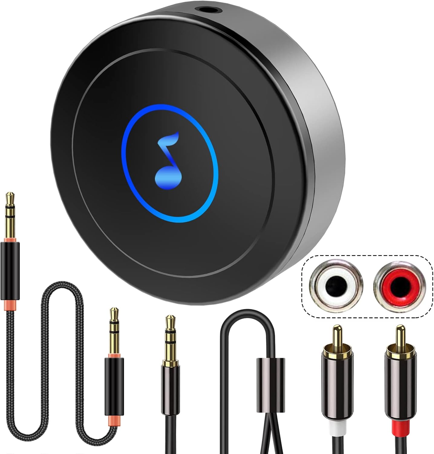 Bluetooth 5.0 Receiver, Wireless Audio Adapter for Home