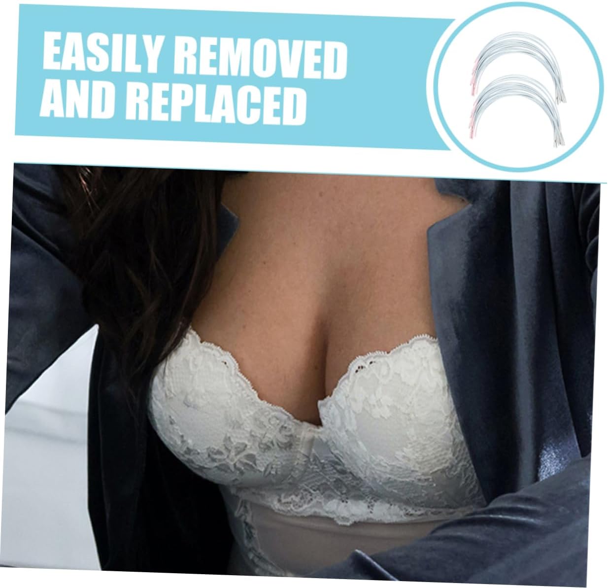 Lingerie Underwire for Women 50 Pairs Replacement Bra Support Rings