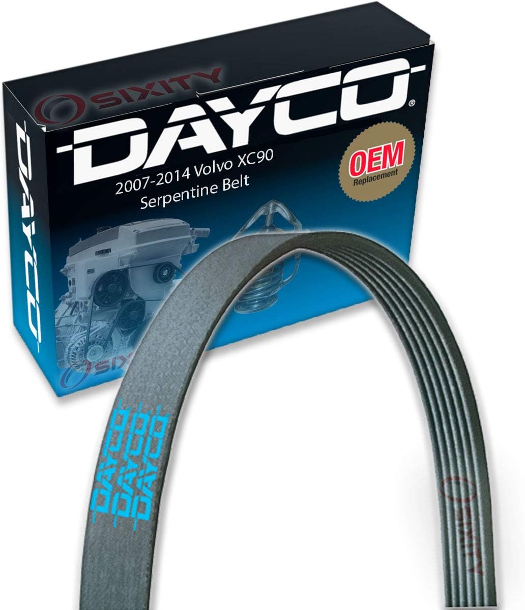 Dayco Main Drive Serpentine Belt Compatible with Volvo XC90 3.2L L6 2007-2014