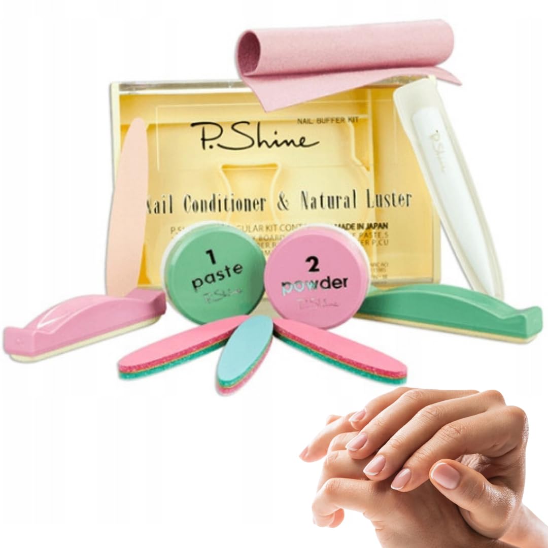 P.SHINE Kit de manucure japonaise pour la régénération et le renforcement de la plaque ongle, traitement de réparation, kit d'ongles sains de qualité supérieure