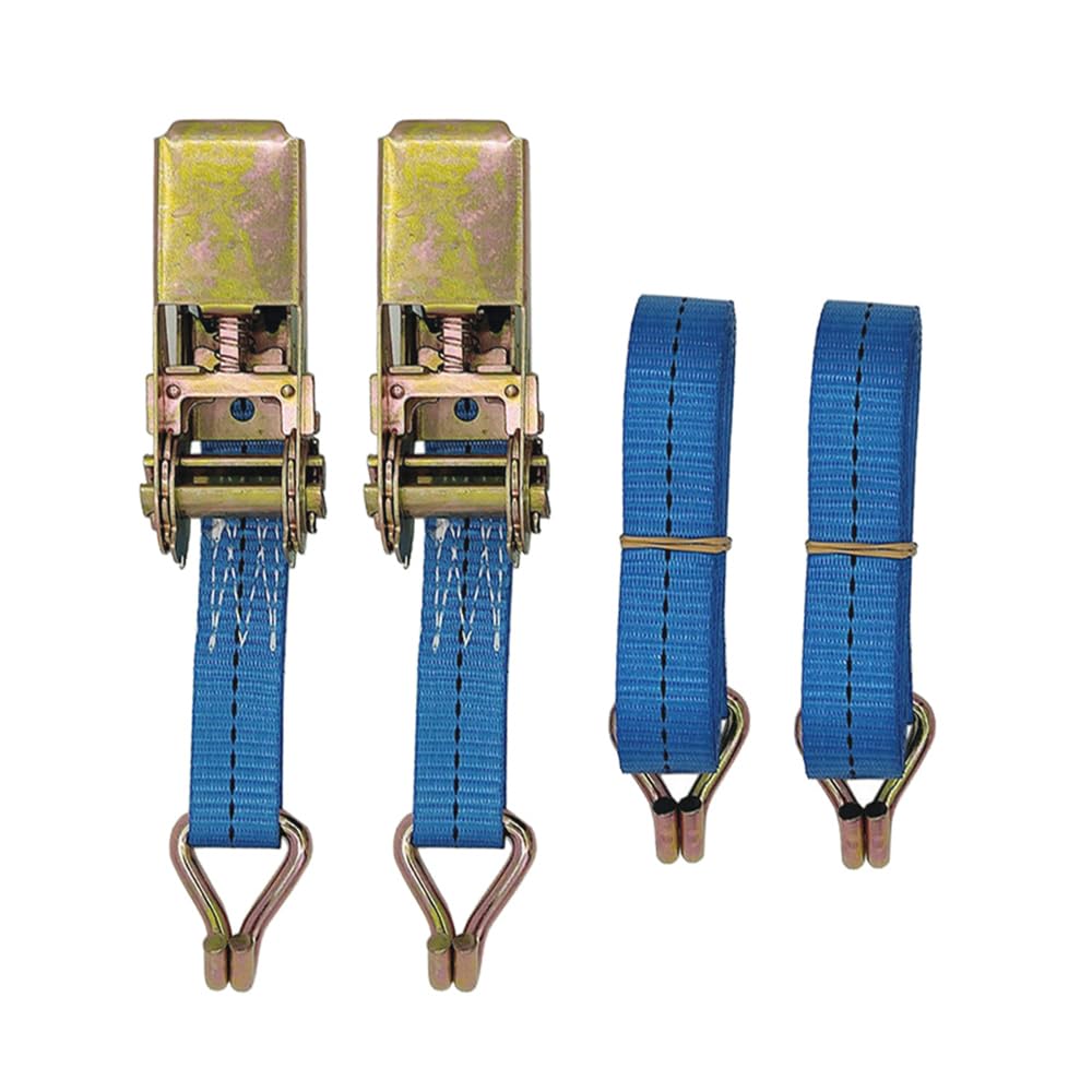 ALMLNLL Retractable ratchet straps Ratchet Straps, 5M Polyester Car Lorry Cargo Lash(2x Double Hook)