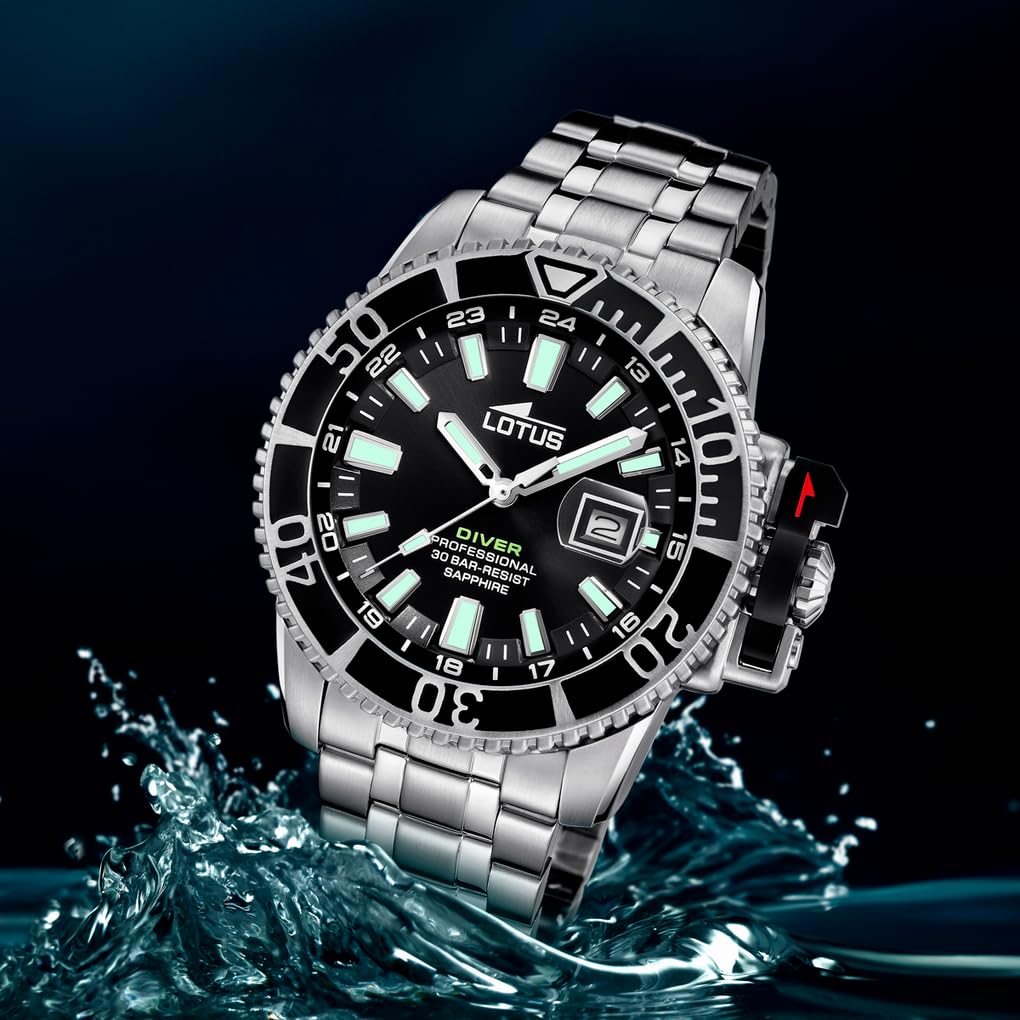 LOTUS Reloj con Fecha Diver