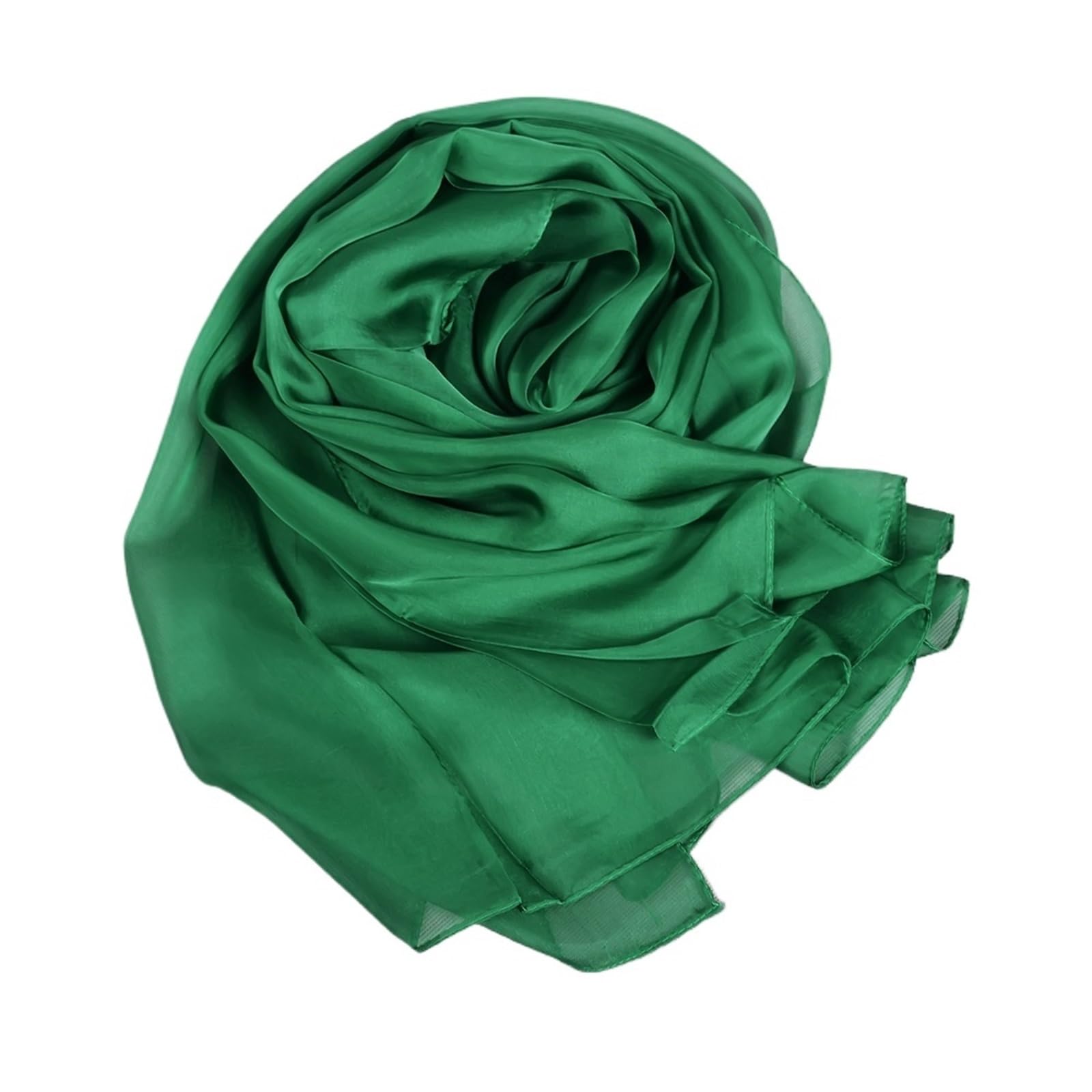 Pañuelo de seda pequeño 1pc Peacock Blue Winter Mulberry Silk Long Scarves Wraps Female Fashion Large Scarf Shawl Spring Fall Cape