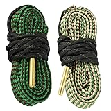 Miaozhun Bore Cleaner for Rifle Pistol Shotgun, Reusable Gun Snake Barrel Cleaning Rope for (.22 .223 5.56) (9mm .380 .357 .38) (.308 7.62mm 30-06 .30 .300 .303) (12GA)