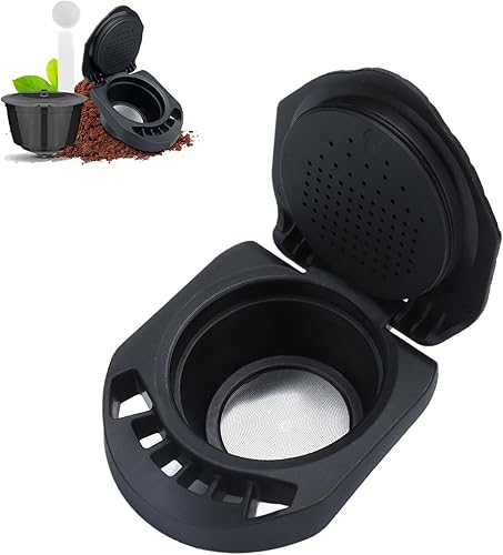 Cápsula de café, negro reutilizable cápsula de café negro reutilizable taza de filtro de café accesorio para máquina de café para