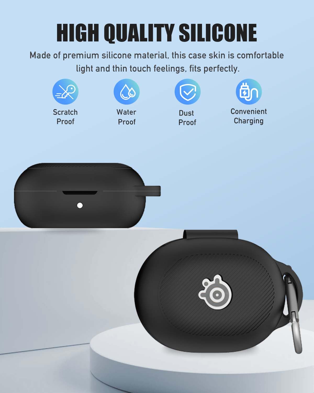 Amazon.com: Case for SteelSeries Arctis GameBuds, Silicone