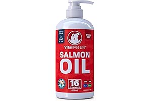 Wonder Paws Omega Max Wild Alaskan Salmon Cod Krill Liquid Fish Oil for Pets