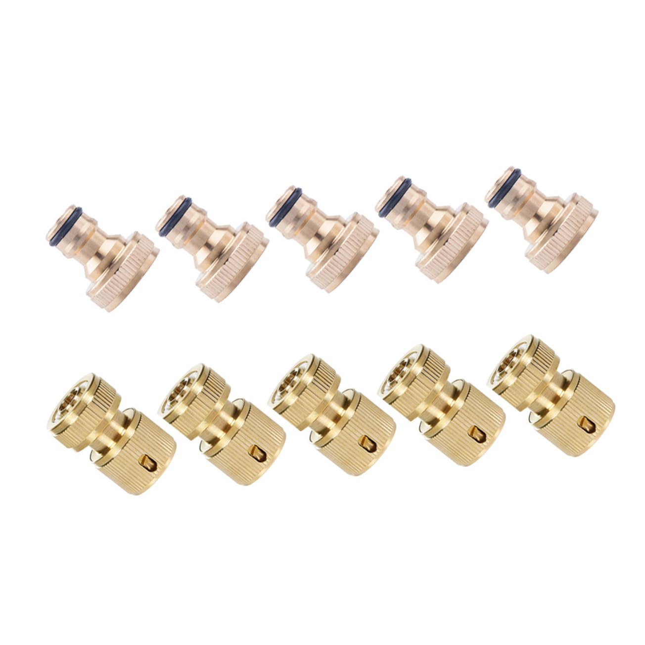 Raccord rapide pour tuyau arrosage Kisangel en lot de 10 pièces pour tube d'eau de jardin