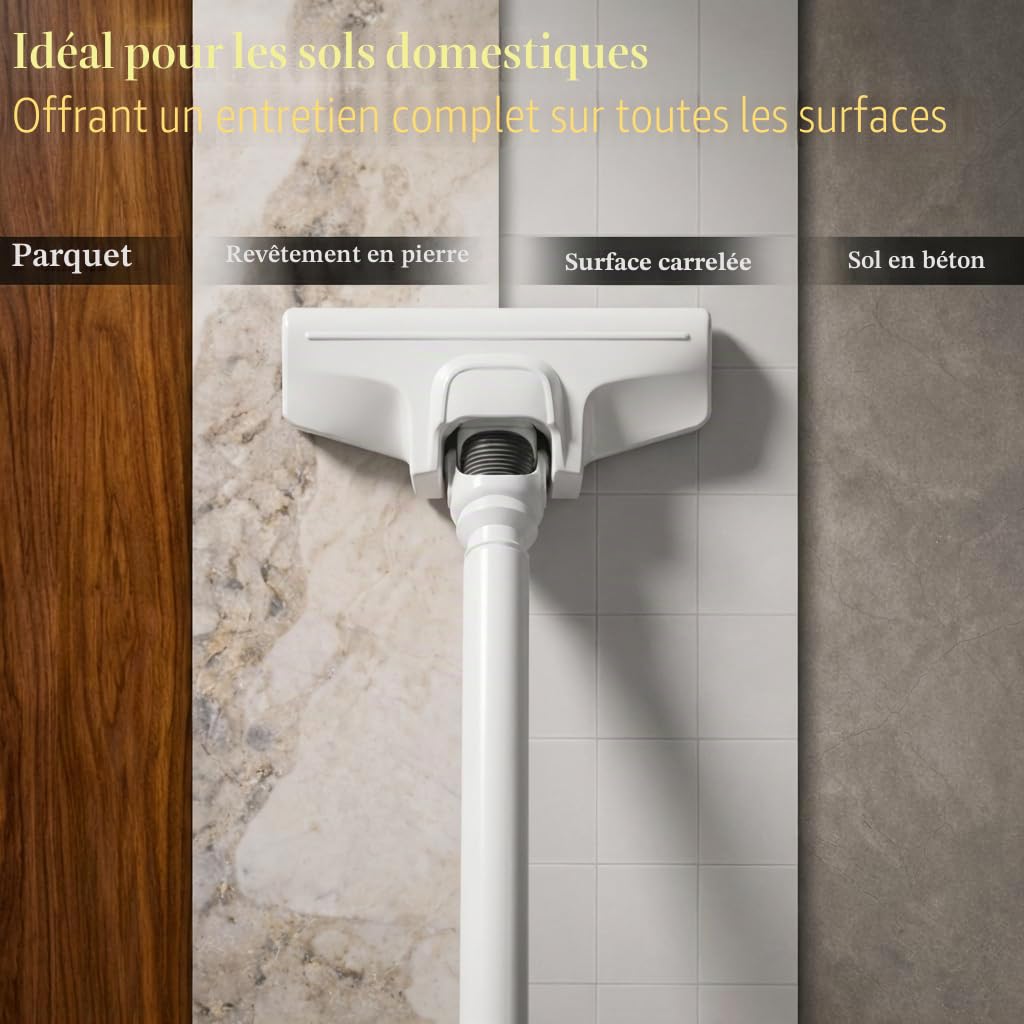 2-en-1 Léger Aspirateur Filaire, Aspirateur à Main et Balai avec Aspiration Puissante, Filtre Lavable et Grand Réservoir à Poussière, Idéal pour Sols Durs, Tapis et Poils d’Animaux