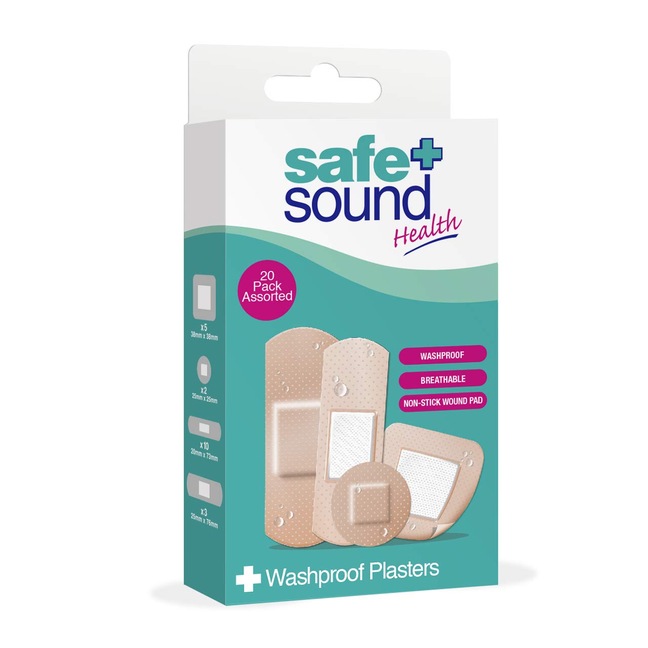 Safe + Sound& 20 Washproof Plasters