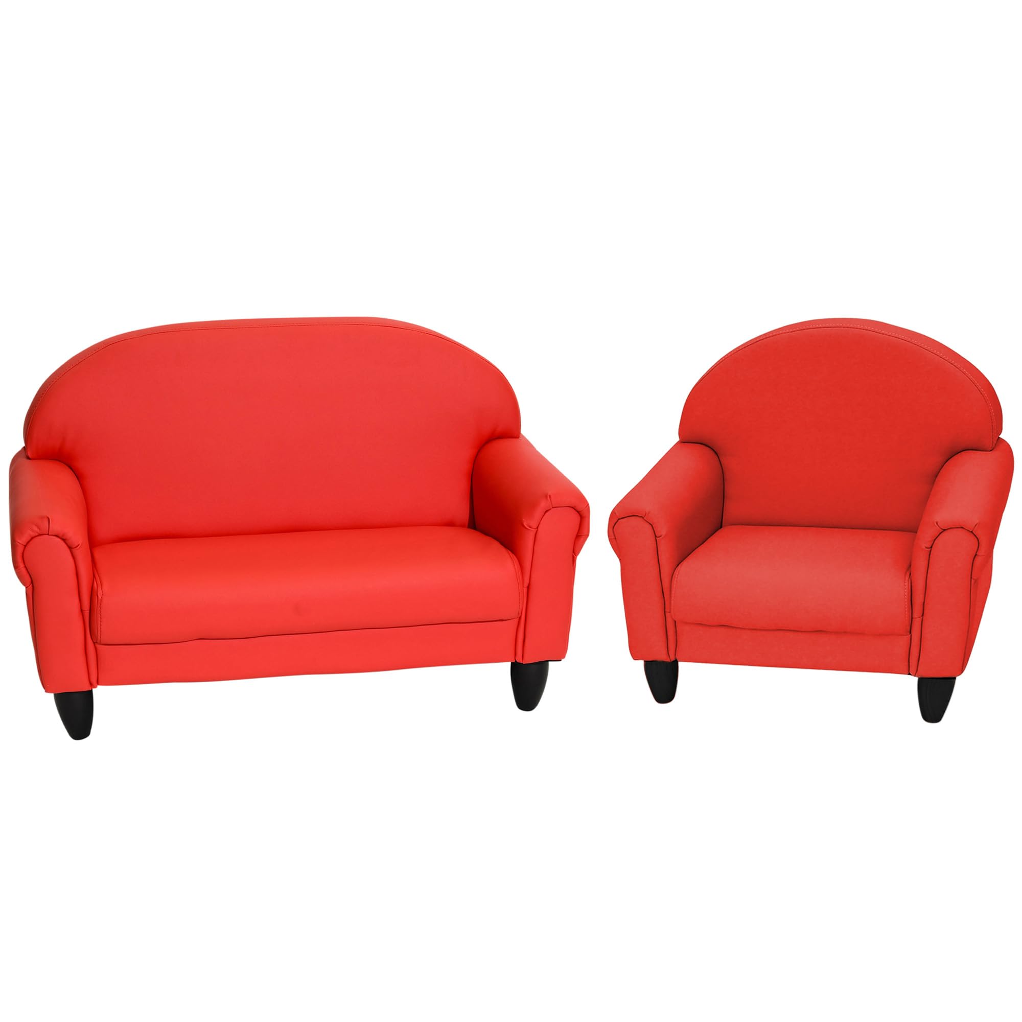 Children's Factory As We Grow Couch, Flexible Seating for Daycare or Preschool, Kids Reading Couch, Playroom Furniture, Red