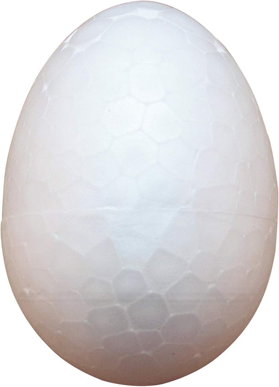Dandan DIY Smooth Foam Egg Shaped Foam Craft Making Foam Ball Home Party Wedding Decor DIY Supply (20CM/7.9'')