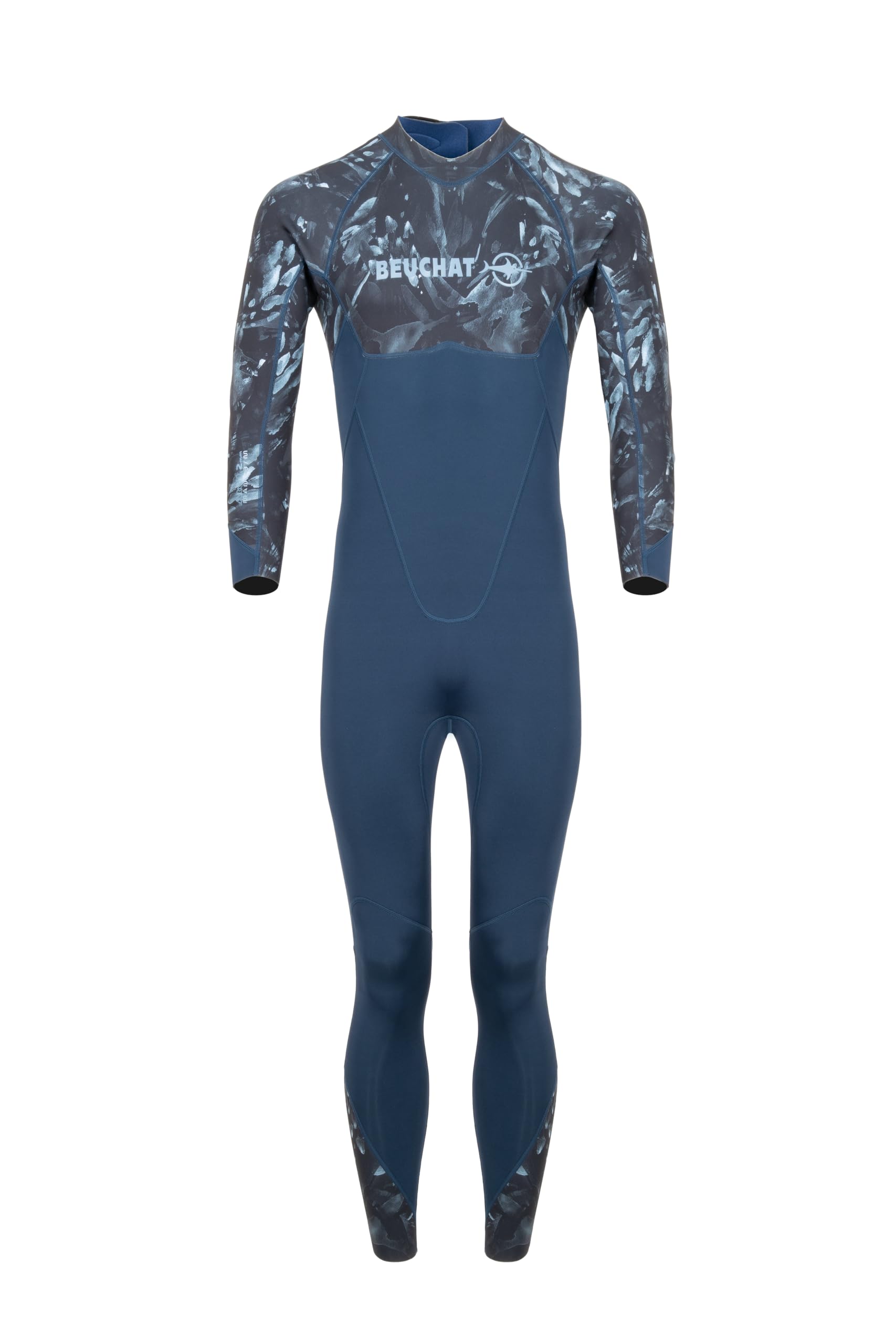 BEUCHAT Seaweed Snorkeling Wetsuit, Men's, Atoll Blue, XXXL