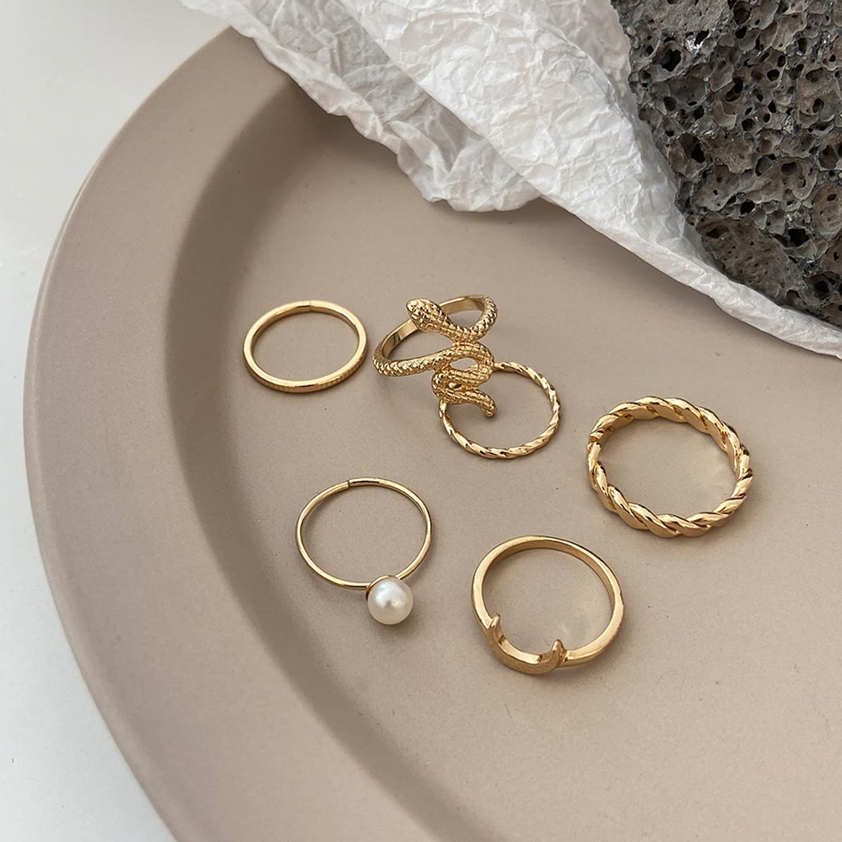 Stackable Rings Set - Style 9