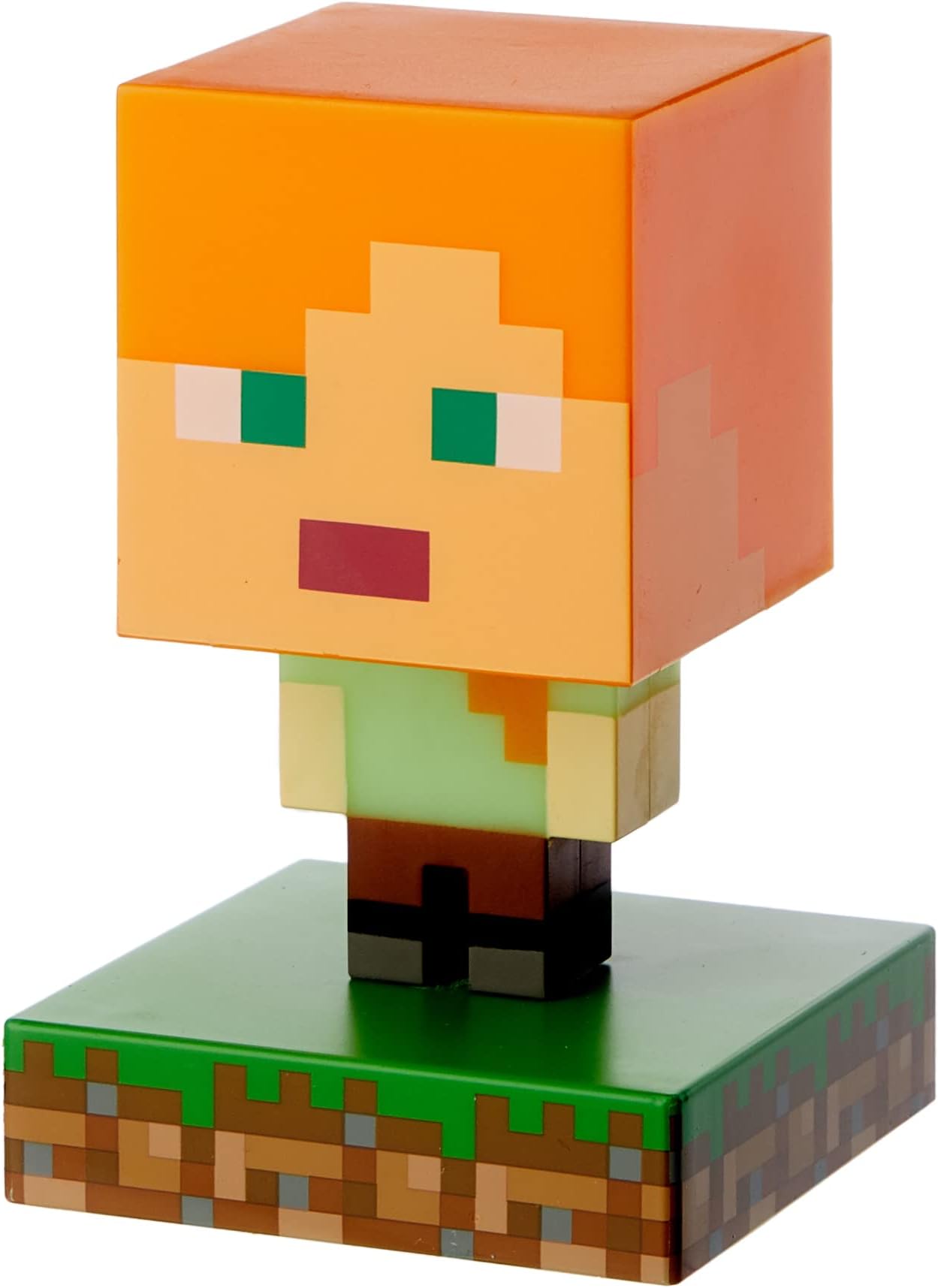 Minecraft Alex Icon-Licht BDP Mini-Nachtlampe lustig Pixelated Super Bright Sammlerstück, Mehrfarbig