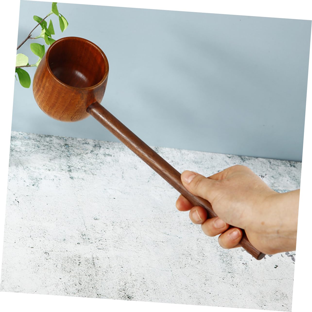 Water Ladle with Long Handle Lightweight and Ergonomic Design for Kitchen Garden Tea Lovers and Outdoor Use and Craftsmanship