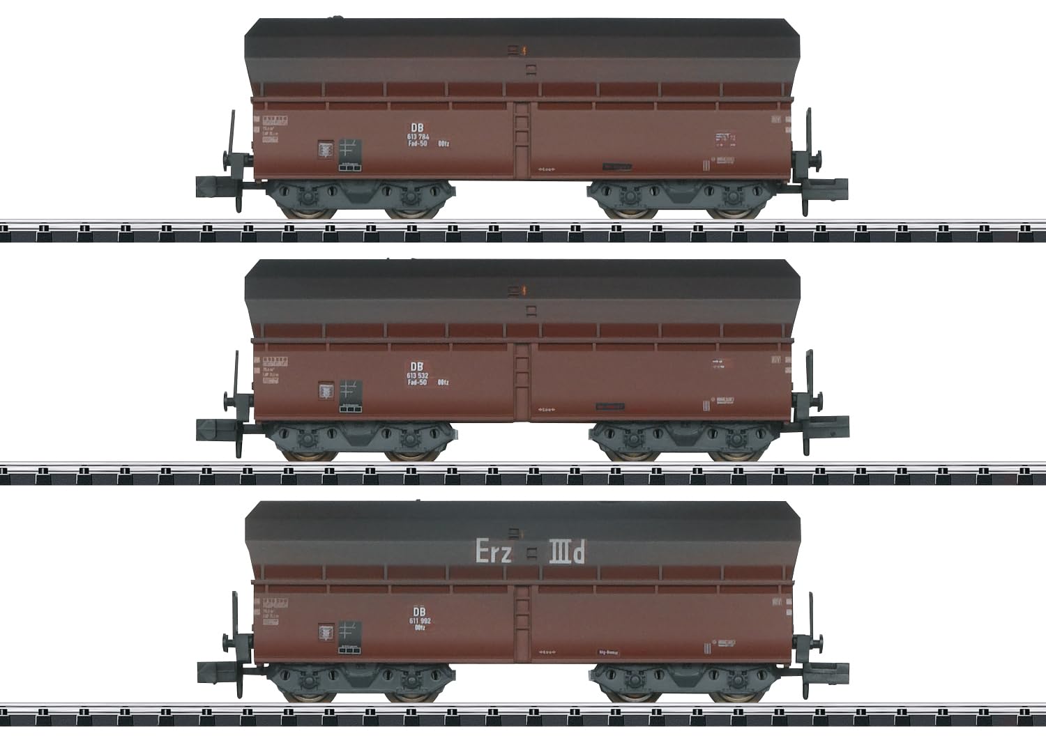 MiniTrix 18269-3er-Set Selbstentladewagen Kokstransport Teil 3 der DB