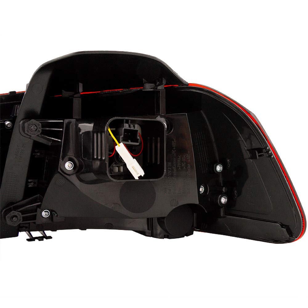 Set di luci posteriori LED R-Look compatibile con Volkswagen Golf VI 2008-2012 escl. Variant - Rosso/Trasparente/Grigio - incl. luci dinamiche