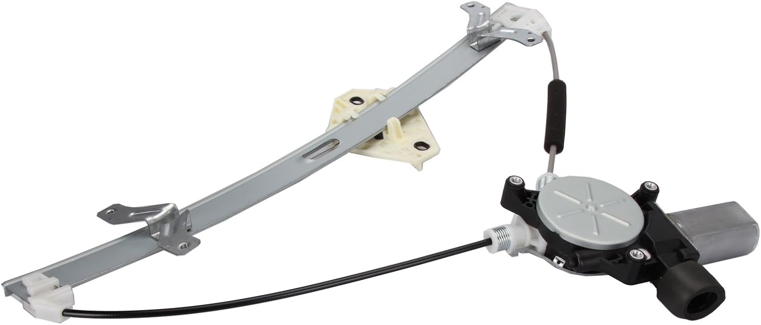 Twilight Garage 741-306 Front Left Driver Side Replacement Power Window Regulator W/Motor with Motor for 2003-07 Honda Accord 4 Door