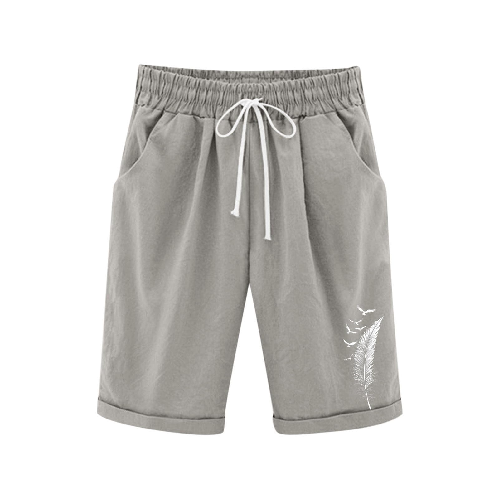 duxyoz Capris Pants for Girls Summer Casual Loose Straight Wide Leg Drawstring Elastic Waist Cropped Trousers Kids Loose Fit Baggy Beach Shorts Knee Length Lounge Bermuda Shorts 5-6 Years