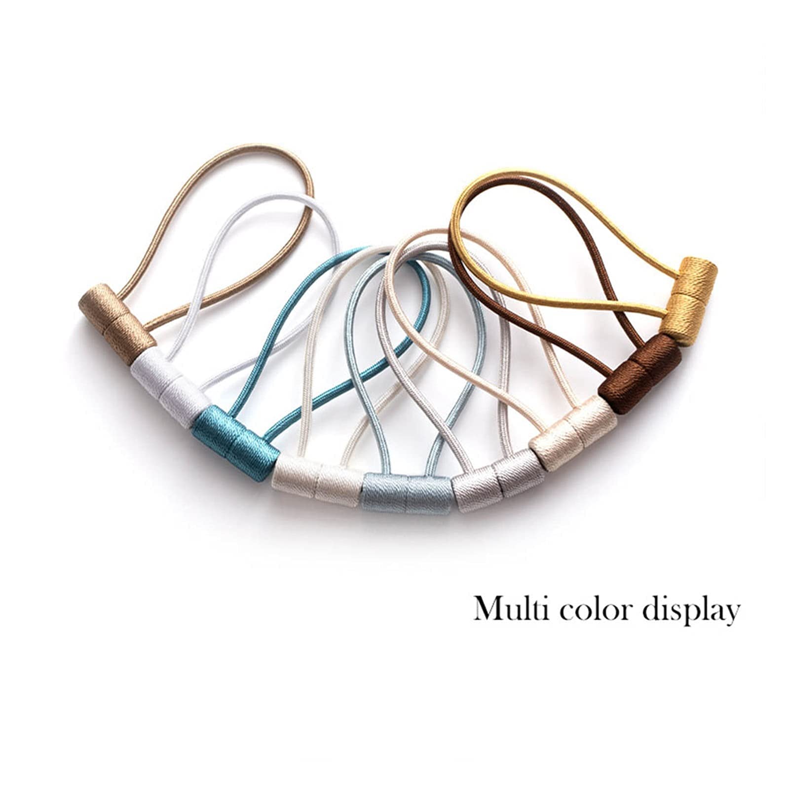 Sangles de Rideaux Rideau Boucle Magnétique Bricolage Rideaux Sangle Aimant Cylindrique Crochet Attache Corde Installation Gratuite Boucle Simple Rideau Décoration