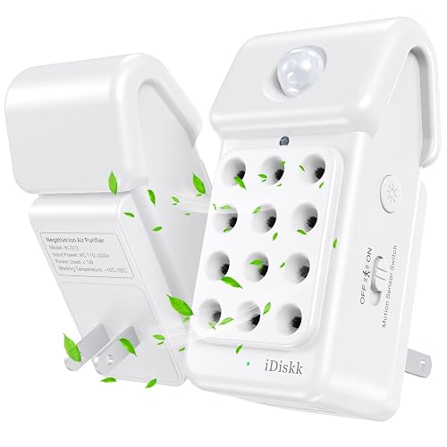 iDiskk 3Pack Plug-in Air Ionizers, Negative Ion Technology Air Purifier,