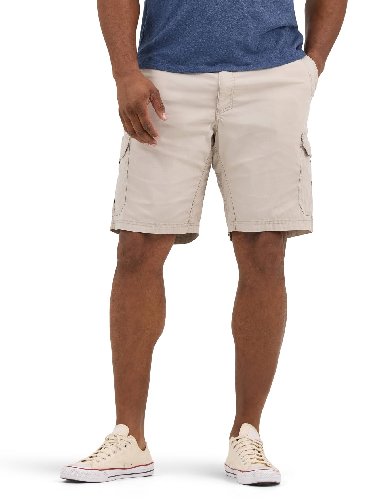 Lee Men's Big & Tall Extreme Motion Crossroad Cargo Short, Stone, 46
