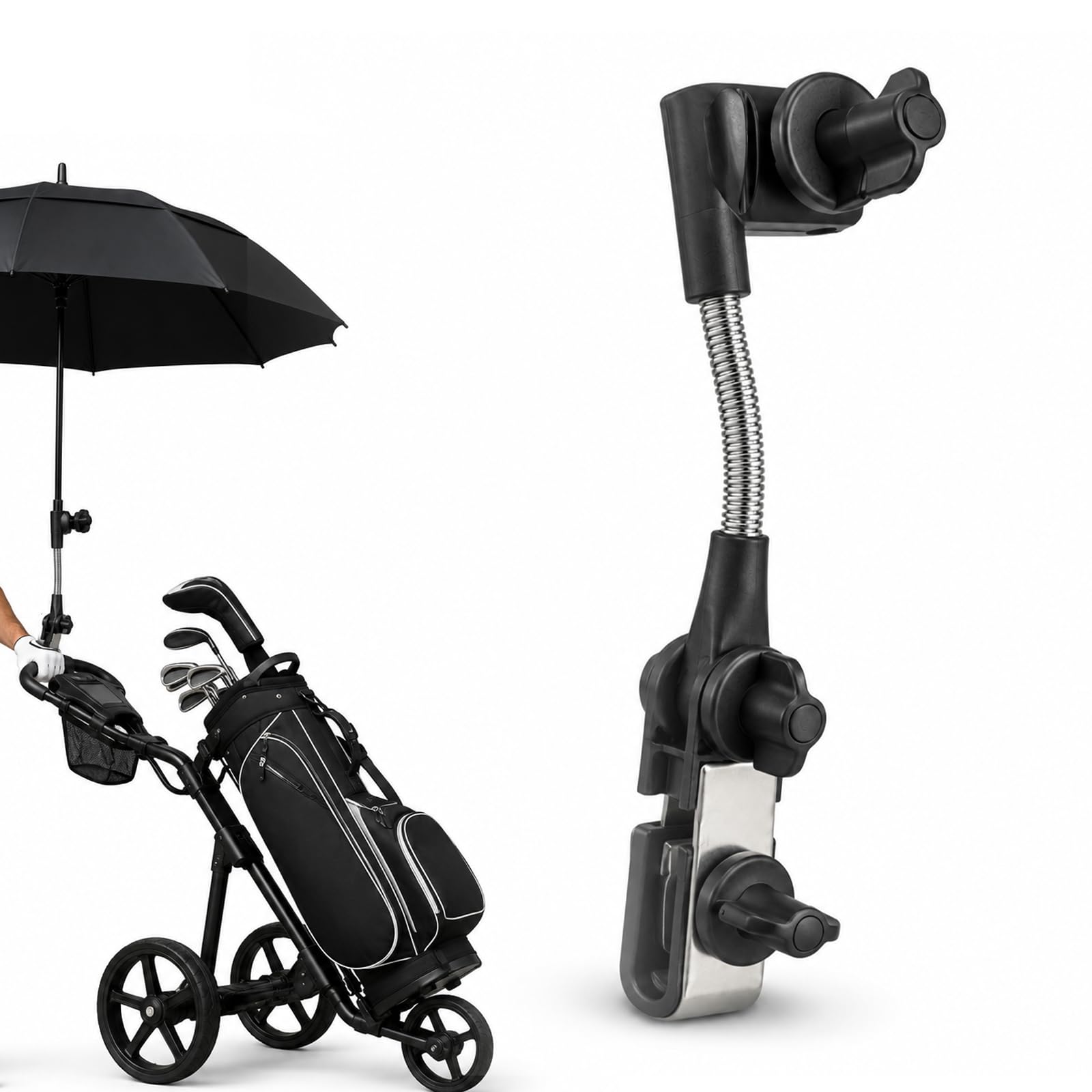 Ligynotu Golf Umbrella Holder for Trolley, Wheelchairs