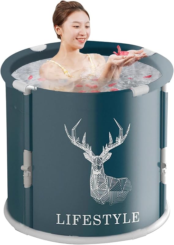 Adult Soaking Bath Tub, Foldable Portable Bathtub For Home SPA Experience, Versatile Bathing Solution For Hot And Ice Baths, Ideal For Family Bathrooms And Relaxation