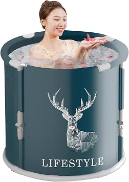 Adult Soaking Bath Tub, Foldable Portable Bathtub For Home SPA Experience, Versatile Bathing Solution For Hot And Ice Baths, Ideal For Family Bathrooms And Relaxation