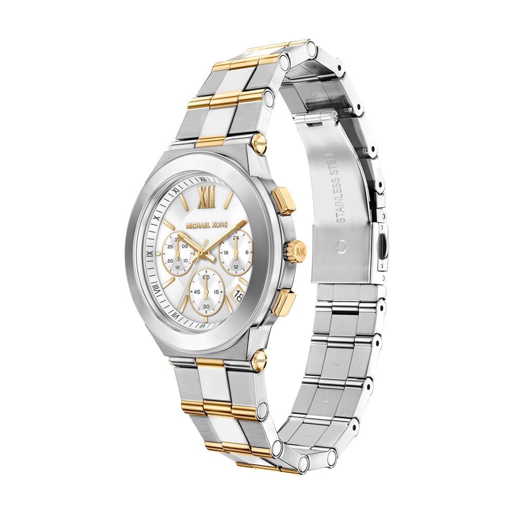 Michael Kors Billie Mujer Reloj de 37MM de Acero Inoxidable Bicolor, MK7605
