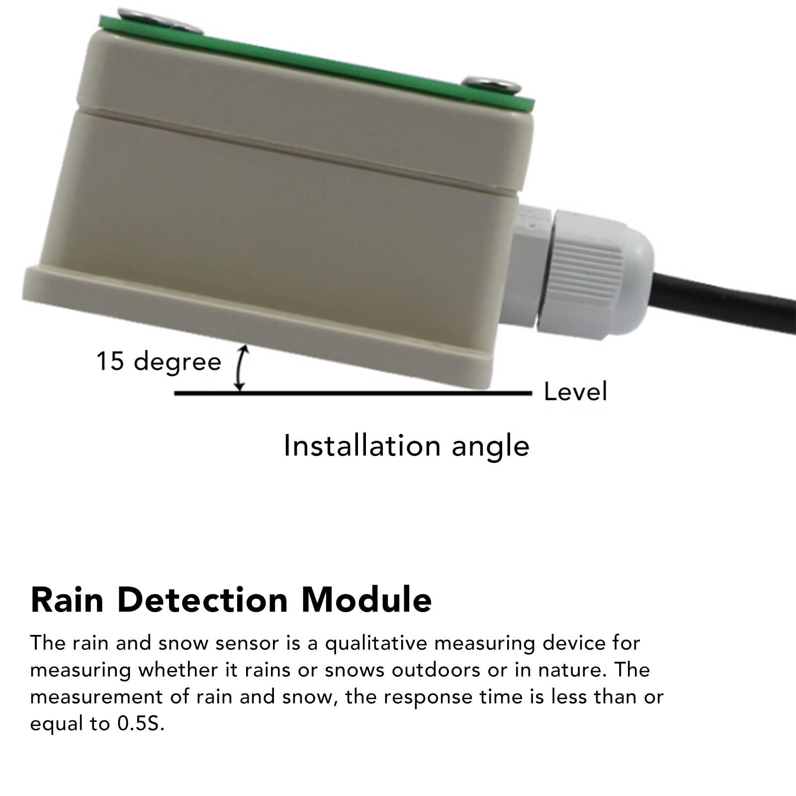 Módulo sensor de lluvia y nieve, transmisor de viento y lluvia, sensor de viento y lluvia para edificios de acuicultura de invernadero