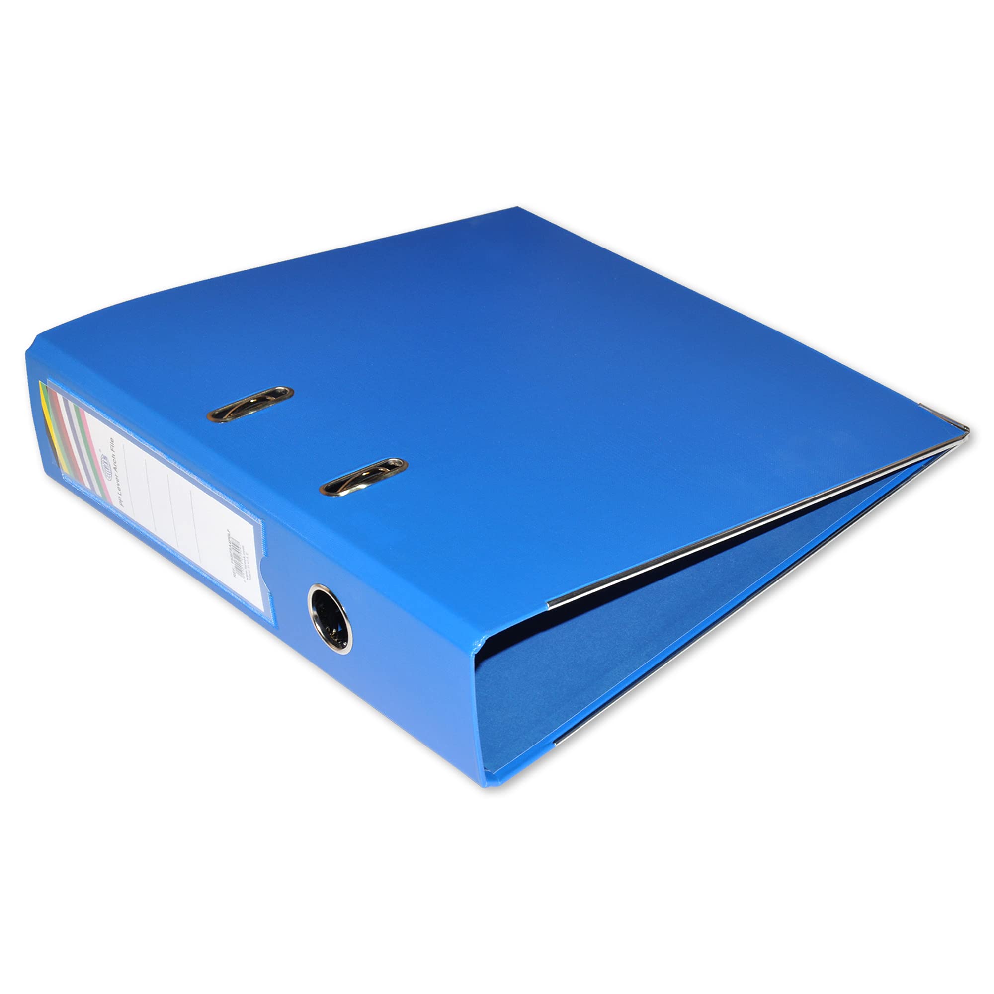 FIS FSBF8A4PBL PP Lever Arch Files with Slide in Plate, 21 cm x 29.7 cm Size, Blue