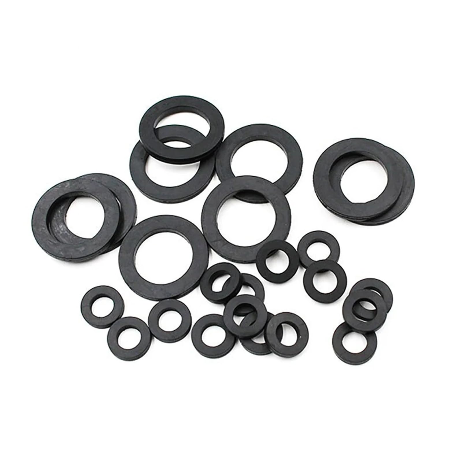 5/10/30/50/100 Stück Nitrilkautschuk-Flachdichtungen, schwarze Dichtungsscheibe, NBR, gewellter Wasserhahn-O-Ring (50 Stück, 10 x 16 x 3 mm)