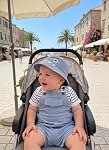 Volunboy Baby Boy Summer Clothes Newborn Short Overalls Infant T-shirt Hat 3 Piece Romper Bodysuit 3 Months to 18 Months