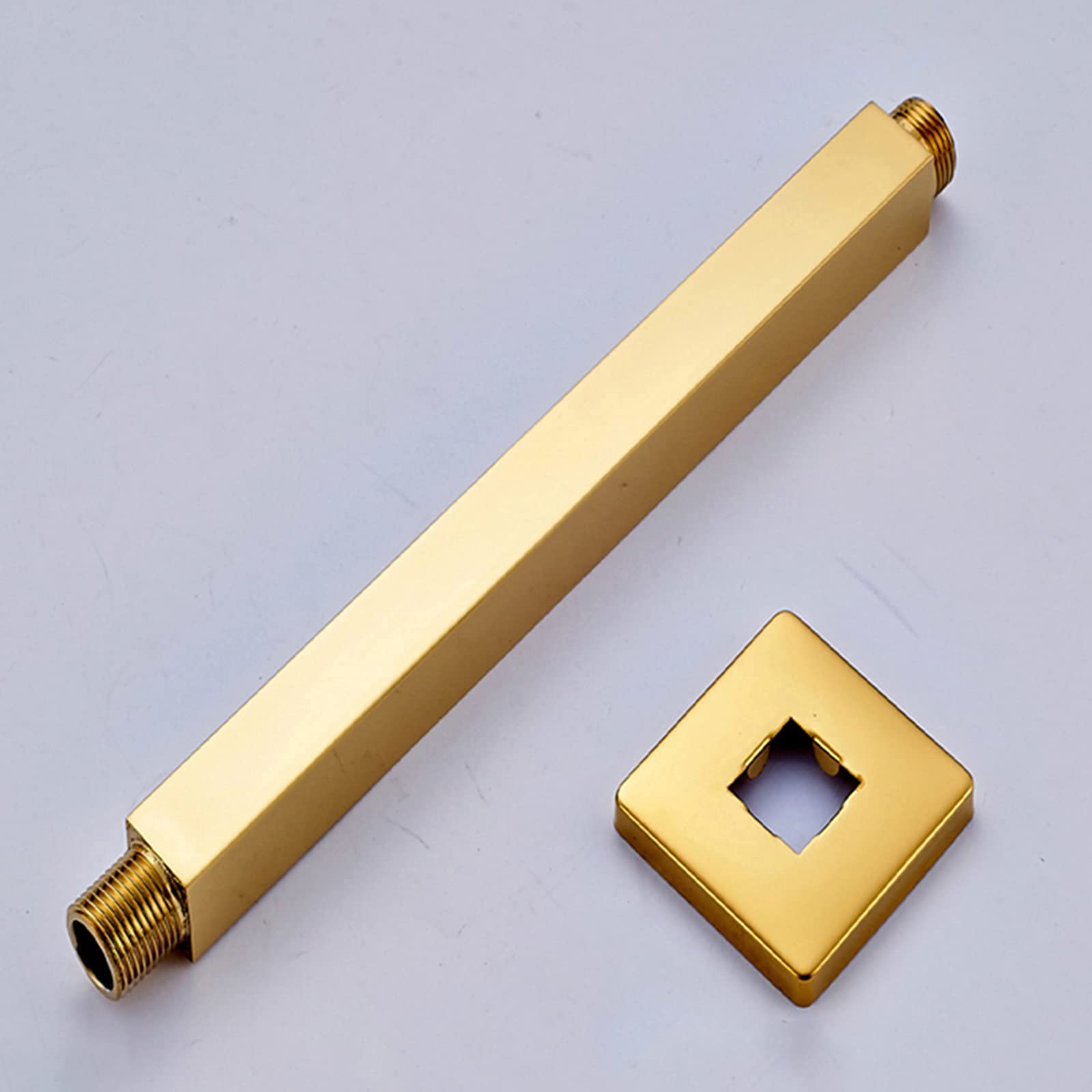 Zestaw prysznicowy termostatyczny Gold Combo do montażu na suficie, bateria prysznicowa łazienkowa z głowicą prysznicową, prysznicem ręcznym, baterią wannową typu wo,