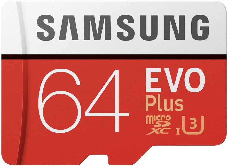 Samsung 64GB MicroSDXC EVO Plus Memory Card w/Adapter, (MB-MC64GA/EU)
